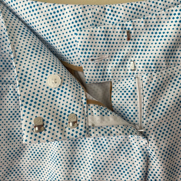 Adidas Blue White Climate Golf shorts Size 2 Retail $75 - Picture 2 of 6